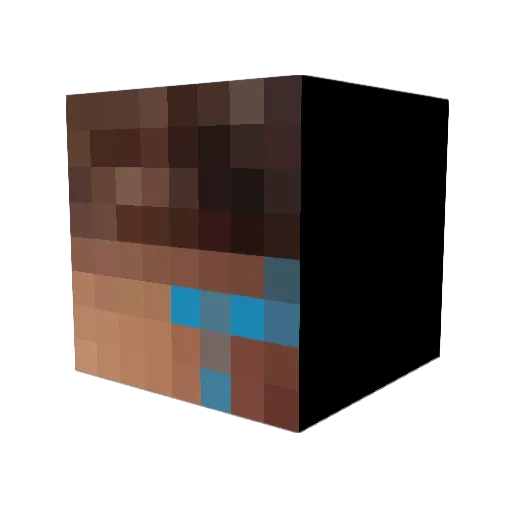 SlimeCadet Minecraft avatar head, 3D render