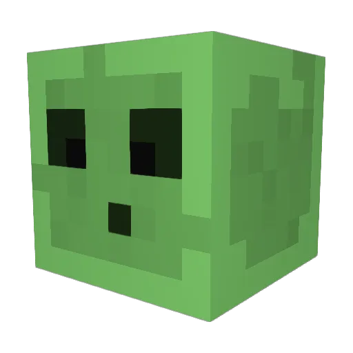 SlimeGuy115 Minecraft avatar head, 3D render