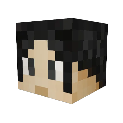 SlimeKing77777 Minecraft avatar head, 3D render