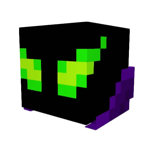SlimeSama Minecraft avatar head, 3D render