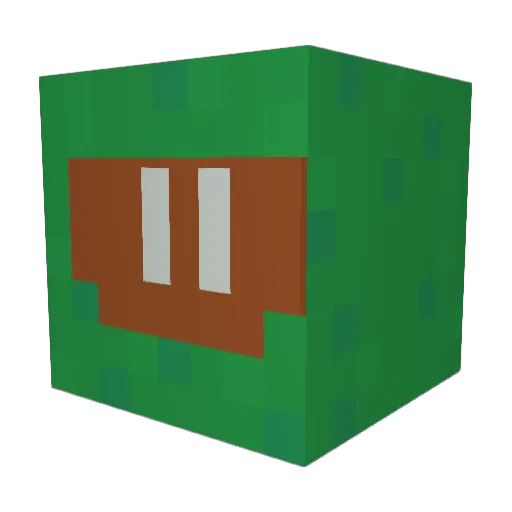 SlimeTime0 Minecraft avatar head, 3D render