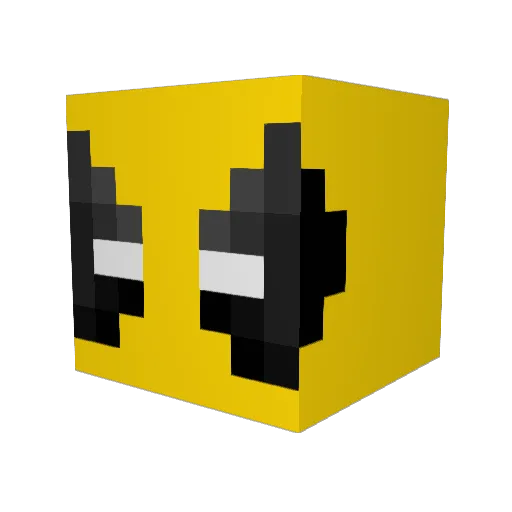 SlimeVillager Minecraft avatar head, 3D render