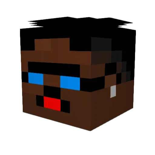 SlimeWilson Minecraft avatar head, 3D render