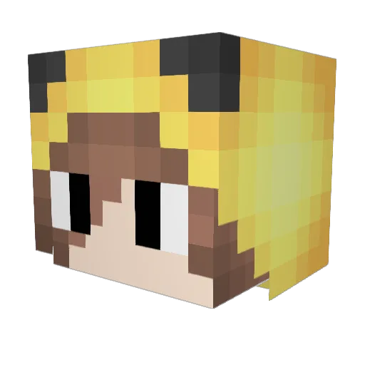 Slime_97 Minecraft avatar head, 3D render