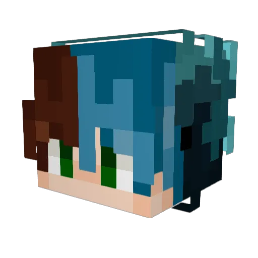 Slime_SHT Minecraft avatar head, 3D render