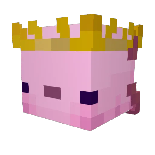 Slimeeey Minecraft avatar head, 3D render