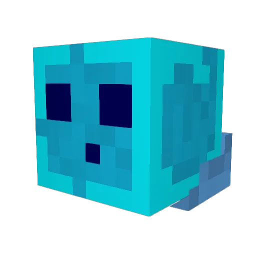 Slimefest Minecraft avatar head, 3D render