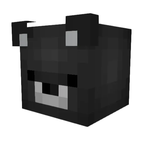 Slimegangmember Minecraft avatar head, 3D render