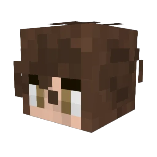 Slimeingtonn Minecraft avatar head, 3D render