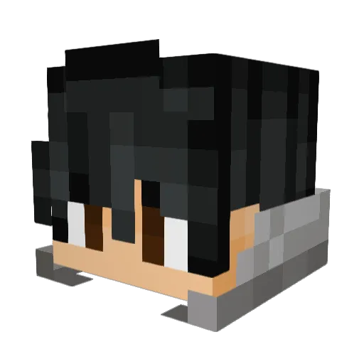 SlimemanDM Minecraft avatar head, 3D render