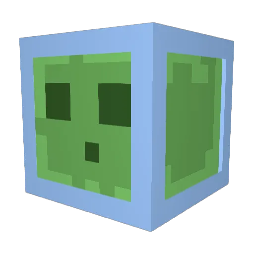 Slimer457 Minecraft avatar head, 3D render