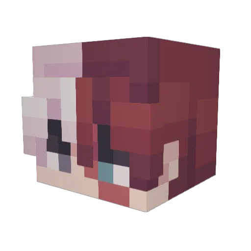 Slimer_zockt Minecraft avatar head, 3D render
