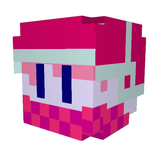 Slimesliver Minecraft avatar head, 3D render