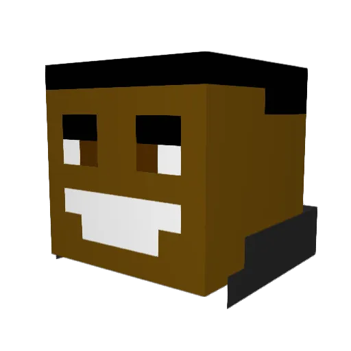 Slimeth_ Minecraft avatar head, 3D render