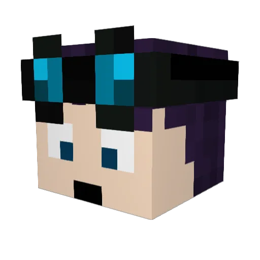 SlimeyBalls Minecraft avatar head, 3D render