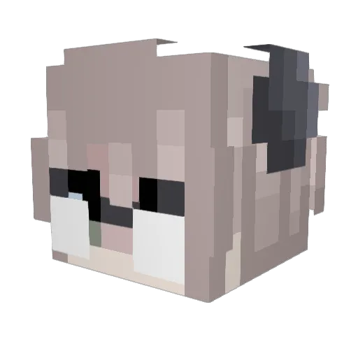 SlimeyExplosivez Minecraft avatar head, 3D render
