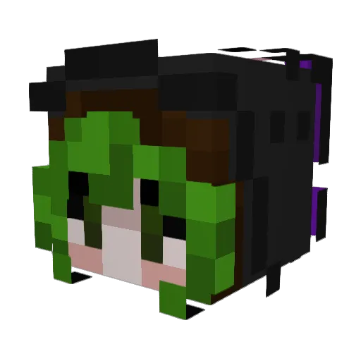 SlimeyStudio Minecraft avatar head, 3D render