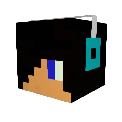 Slimgig Minecraft avatar head, 3D render