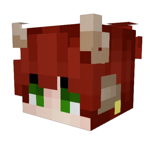 SlimiThicc Minecraft avatar head, 3D render