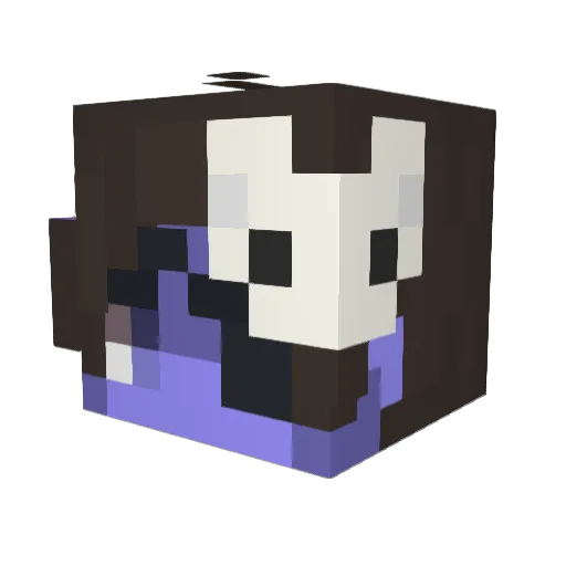 Slimix_69 Minecraft avatar head, 3D render
