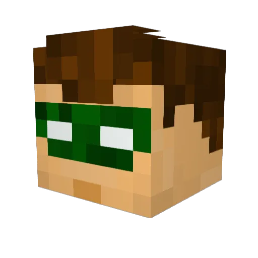 Slimneb27 Minecraft avatar head, 3D render