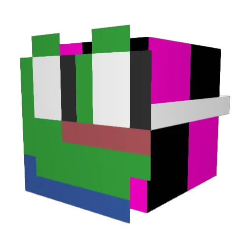 SlimshadE26 Minecraft avatar head, 3D render