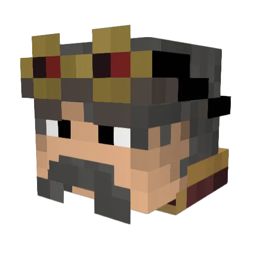 Slimstickmanjr Minecraft avatar head, 3D render