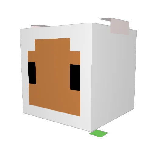 SlimsyDeer Minecraft avatar head, 3D render