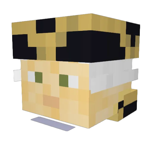 Slimthicc_ Minecraft avatar head, 3D render
