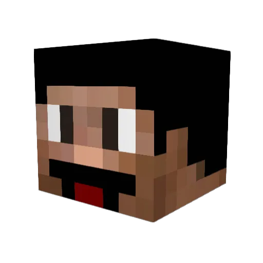 SlimyFun Minecraft avatar head, 3D render