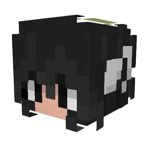 SlimyGal42 Minecraft avatar head, 3D render