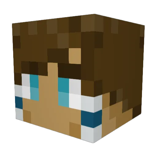 SlimyGreen_ Minecraft avatar head, 3D render
