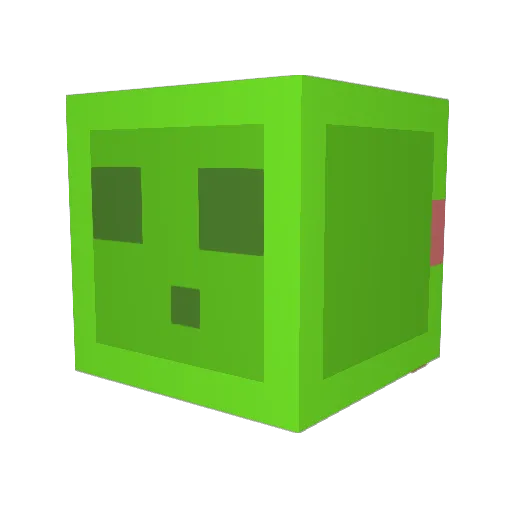 SlimyTune Minecraft avatar head, 3D render