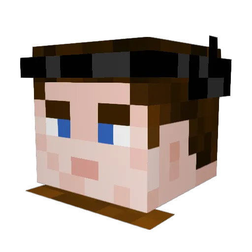 SlinShadyy Minecraft avatar head, 3D render