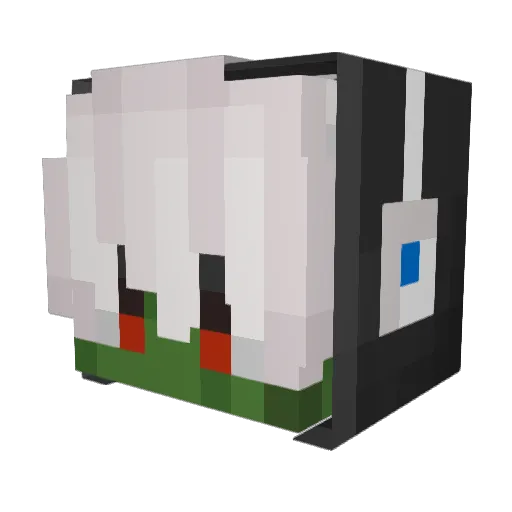 Slineat_ Minecraft avatar head, 3D render