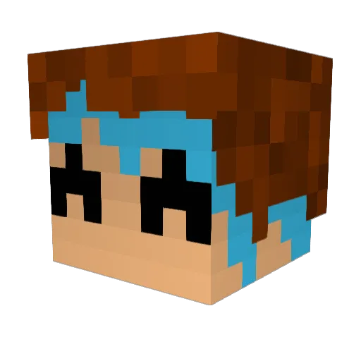 Slineryo Minecraft avatar head, 3D render