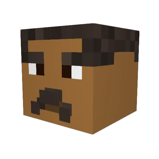 Sling116 Minecraft avatar head, 3D render