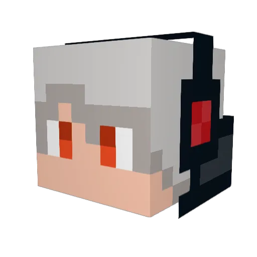 Slinger019 Minecraft avatar head, 3D render
