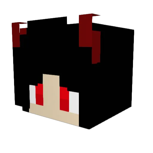 Slinghorse Minecraft avatar head, 3D render