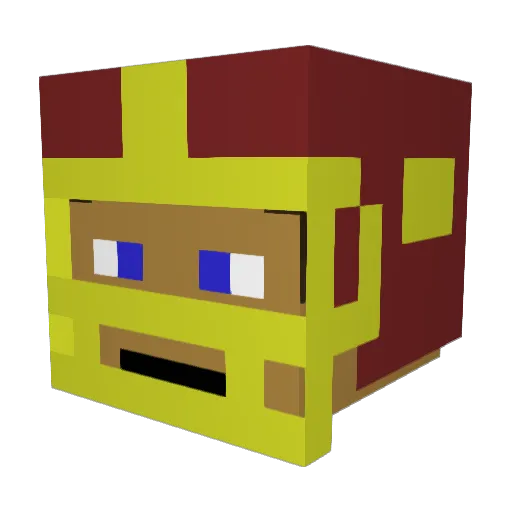 SlinginSammy Minecraft avatar head, 3D render