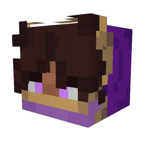 Slink42 Minecraft avatar head, 3D render