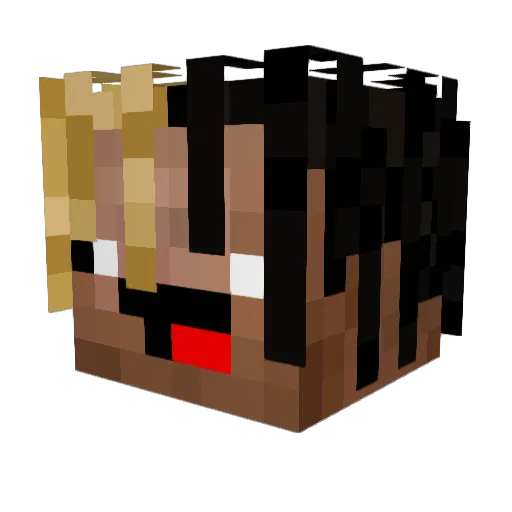 Slinkaye Minecraft avatar head, 3D render
