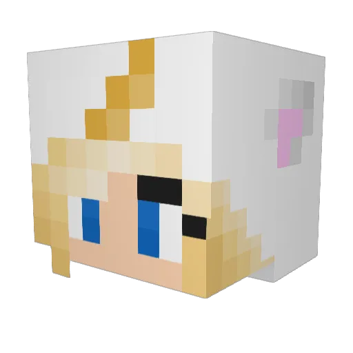SlinkedUpDewier Minecraft avatar head, 3D render