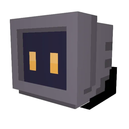 Slinkknight Minecraft avatar head, 3D render