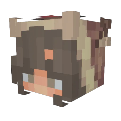 SlinkyJam2021 Minecraft avatar head, 3D render