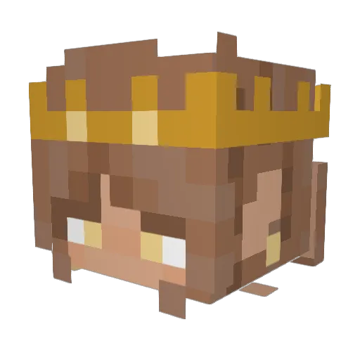 SlinkyOcelot Minecraft avatar head, 3D render