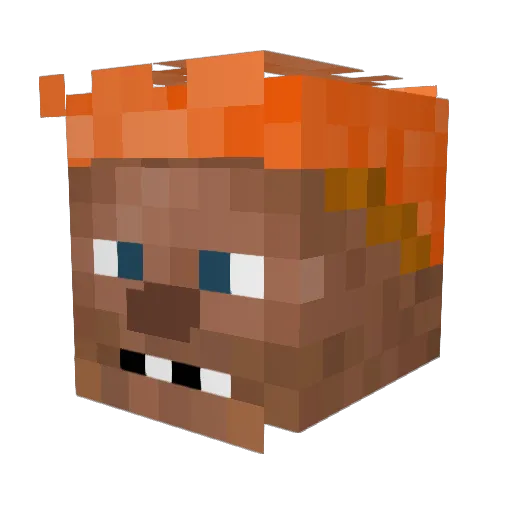 SlinkyQuill9805 Minecraft avatar head, 3D render