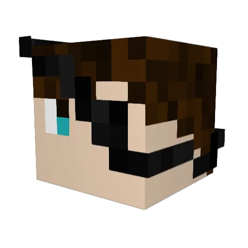 SlinkyRapier581 Minecraft avatar head, 3D render