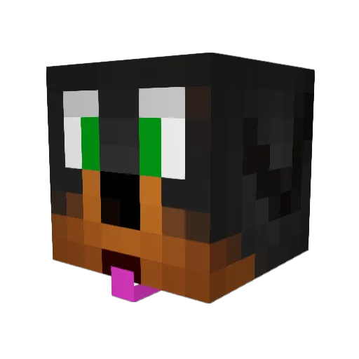 Slinkydog26 Minecraft avatar head, 3D render
