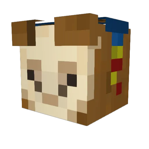 Slinkydwarf4275 Minecraft avatar head, 3D render